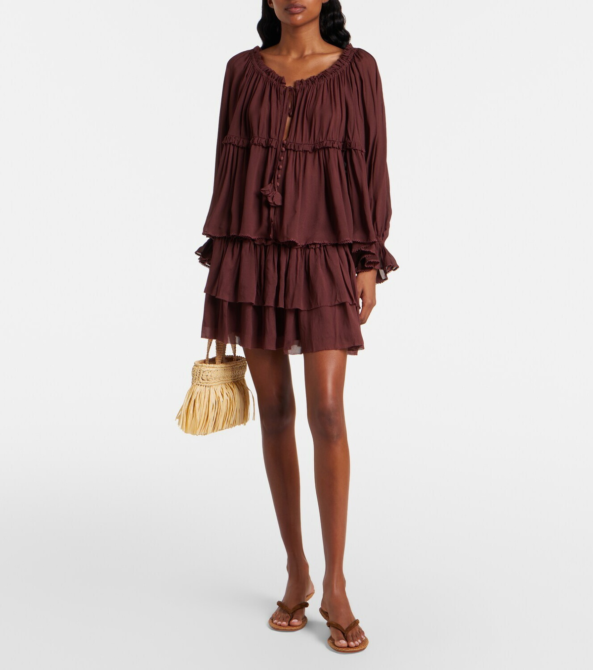 Poupette St Barth Moon ruffled blouse