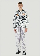 Tie-Dye Pro 64 Pullover Jacket in White and Black