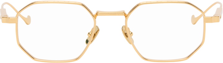 Photo: Cutler and Gross Gold Lansdowne 1431 Square Optical Glasses