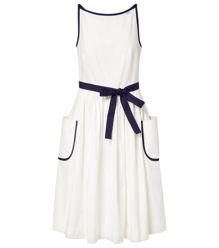 Photo: Prada Cotton and linen midi dress