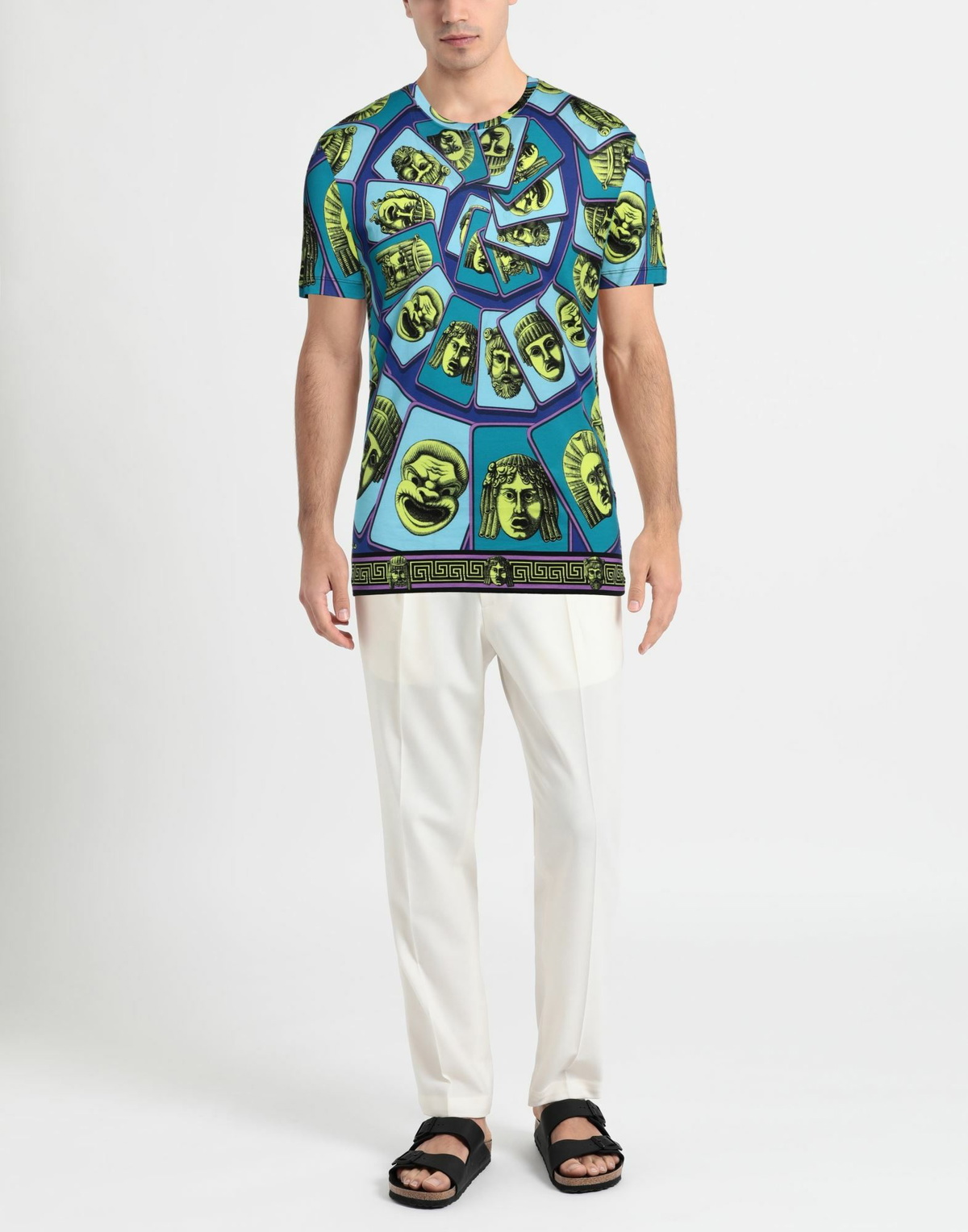 Versace Mens T-shirt in Blue