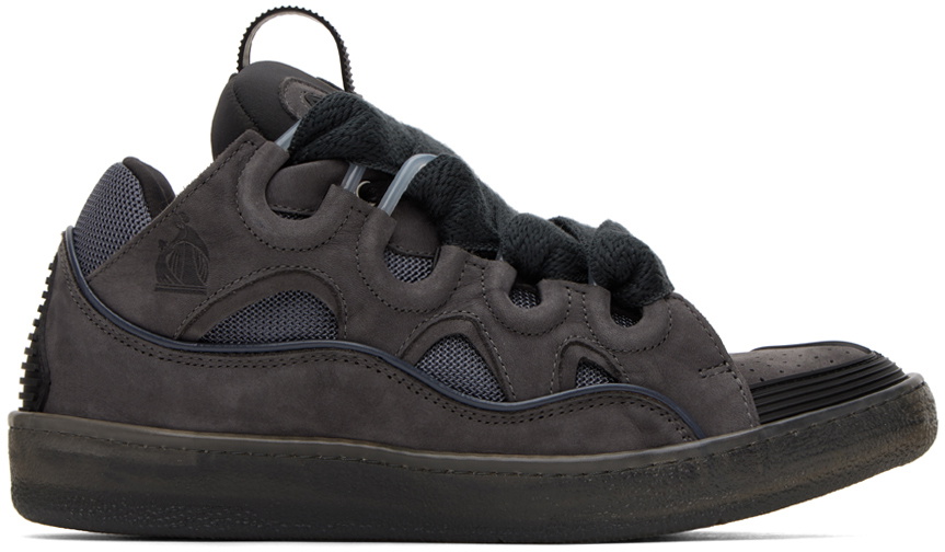 Lanvin Gray Curb Sneakers Lanvin