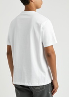 True Religion Warped Logo-embroidered Cotton T-shirt White
