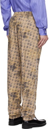 Acne Studios Beige Floral Trousers