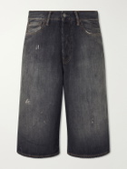 Acne Studios - Cotton Denim Shorts - Gray