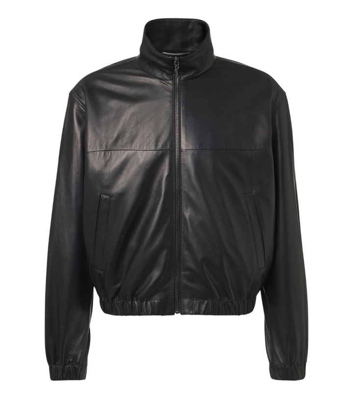 Photo: Saint Laurent Leather blouson jacket