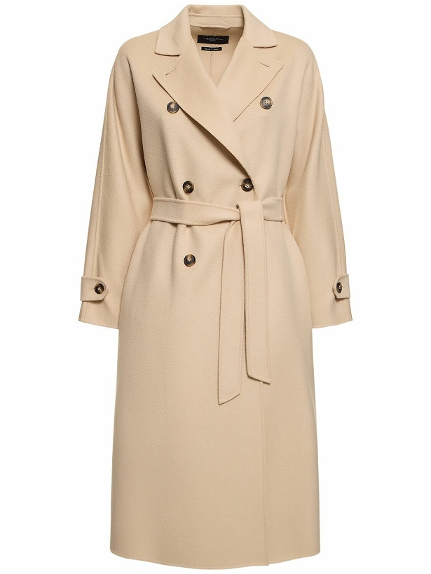 Photo: WEEKEND MAX MARA Affetto Long Wool Blend Trench Coat