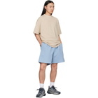 Balenciaga Blue Embroidered Shorts
