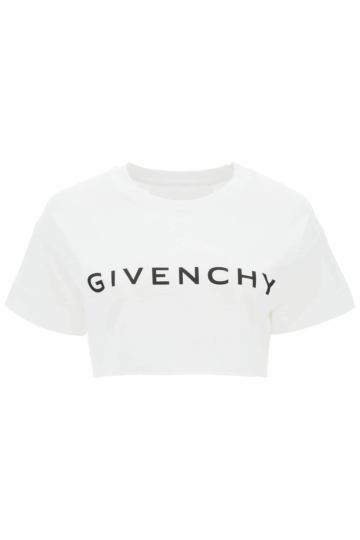 Givenchy - White Long T-Shirt With Black Givenchy Logo