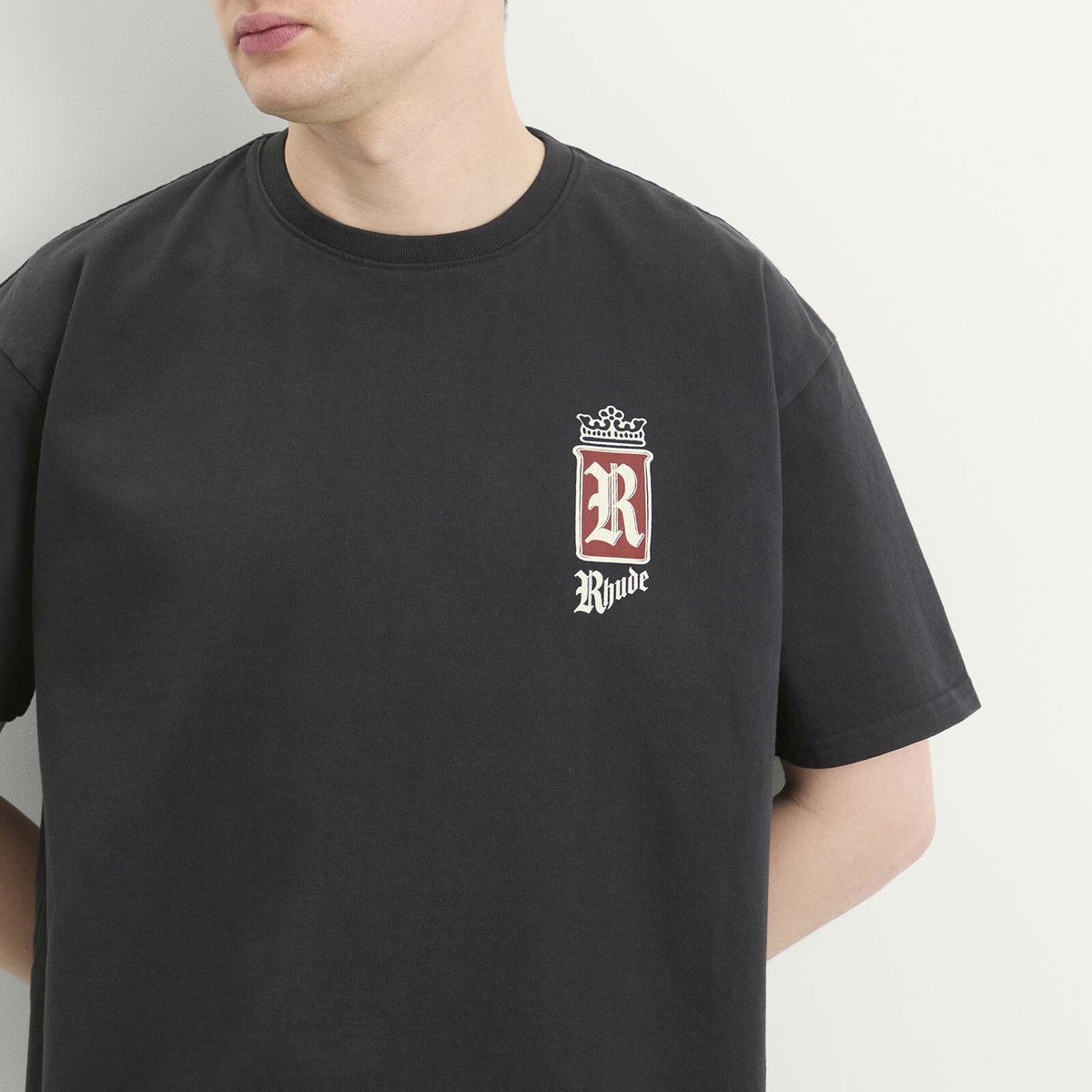 Rhude Men's Fumar 91 T-Shirt in Vintage Black/White/Red