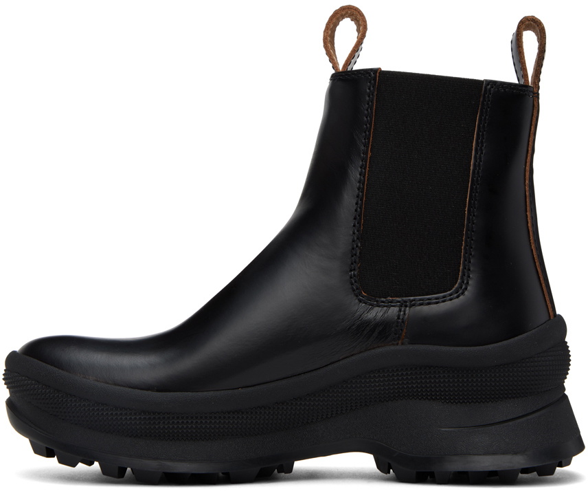 Jil Sander Black Leather Ankle Boots Jil Sander