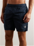 Stone Island - Logo-Appliquéd Straight-Leg Mid-Length Swim Shorts - Blue