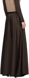LESET Brown Barb Maxi Skirt