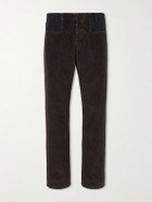 Maison Margiela - Straight-Leg Cotton-Corduroy Trousers - Brown