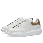 Alexander McQueen Men's Neoprene Canvas Tab Oversized Sneaker in White/Stone