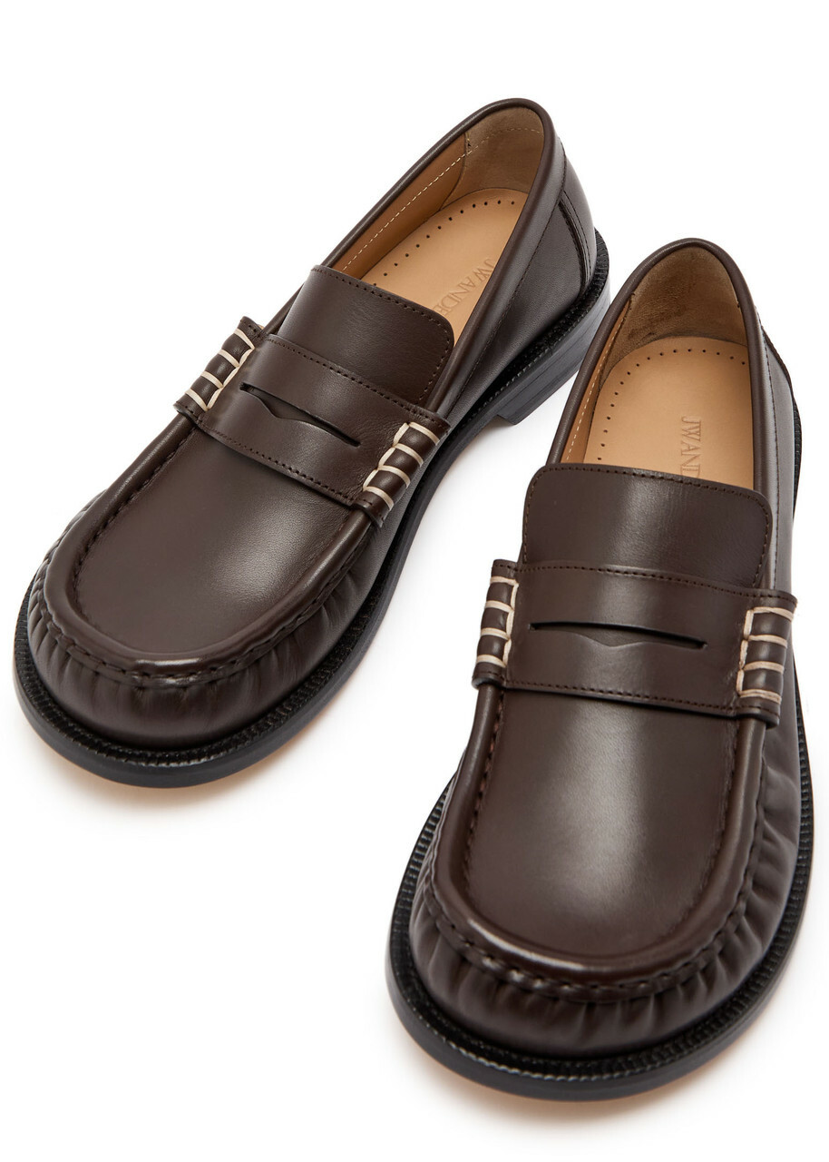 JW Anderson Leather Loafers Brown