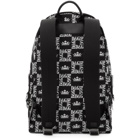 Dolce and Gabbana Black Crown Backpack