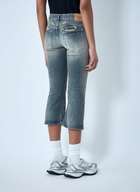 Balenciaga Cropped Distressed Denim Jeans
