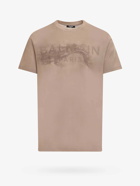 Balmain T Shirt Beige   Mens