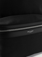 SAINT LAURENT - City Leather-Trimmed Canvas Backpack