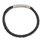 Prada Black Saffiano Leather Bracelet