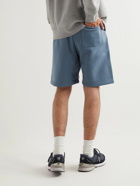 Carhartt WIP - Chase Straight-Leg Logo-Embroidered Cotton-Blend Jersey Shorts - Blue