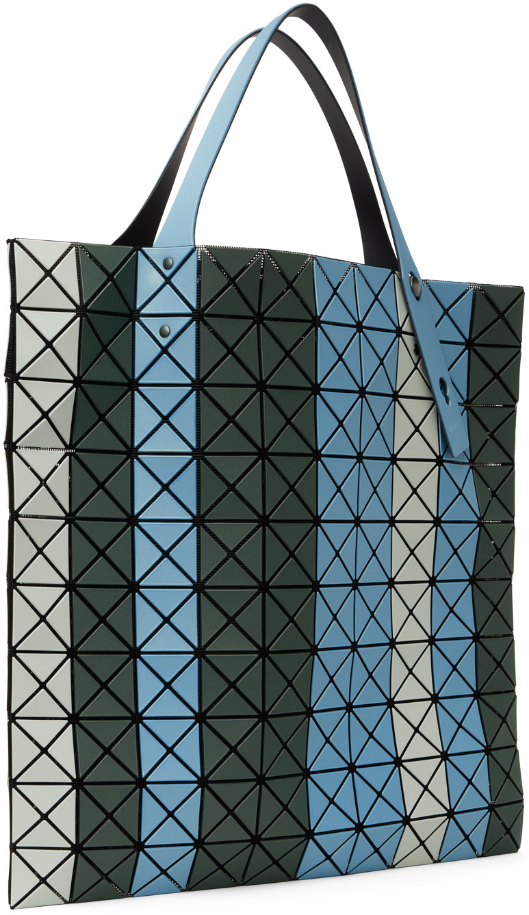 Bao Bao Issey Miyake Green & Blue Large Prism Stripe Tote Bao Bao