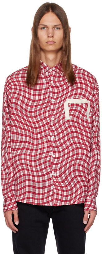 Photo: Jacquemus Red & White Le Chouchou 'La Chemise Simon' Shirt