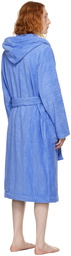 Tekla Blue Oversized Hooded Bathrobe