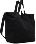 Comme des Garçons Homme Black Cotton Nylon Grosgrain Tote
