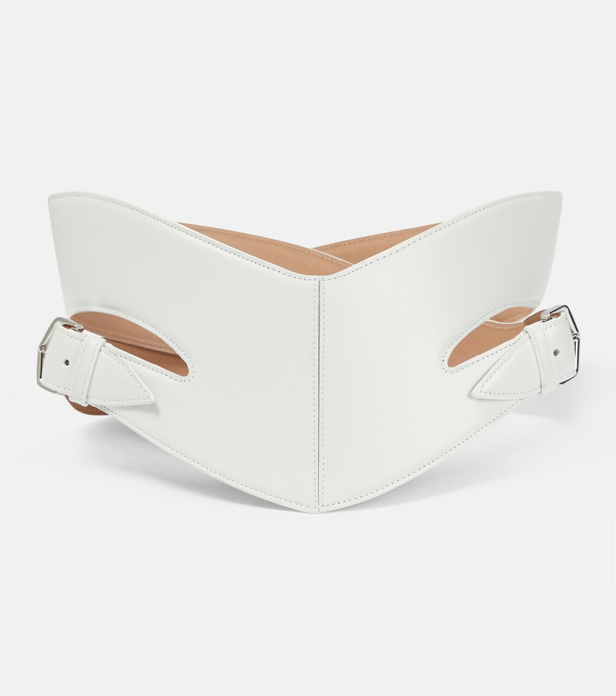 ALAÏA Cutout leather waist belt