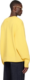 JACQUEMUS Yellow 'The Doppio' Cardigan