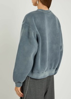 Alexanderwang.t Logo Cotton-blend Sweatshirt Blue