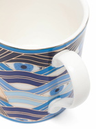 Jonathan Adler Blue Druggist Porcelain Mug Set