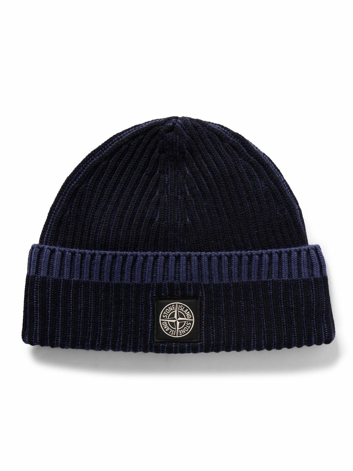 Stone Island - Logo-Appliquéd Ribbed Virgin Wool Beanie