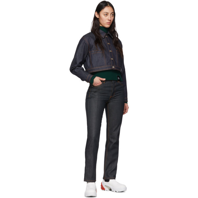 S.R. STUDIO. LA. CA. Indigo Denim Cropped Jacket