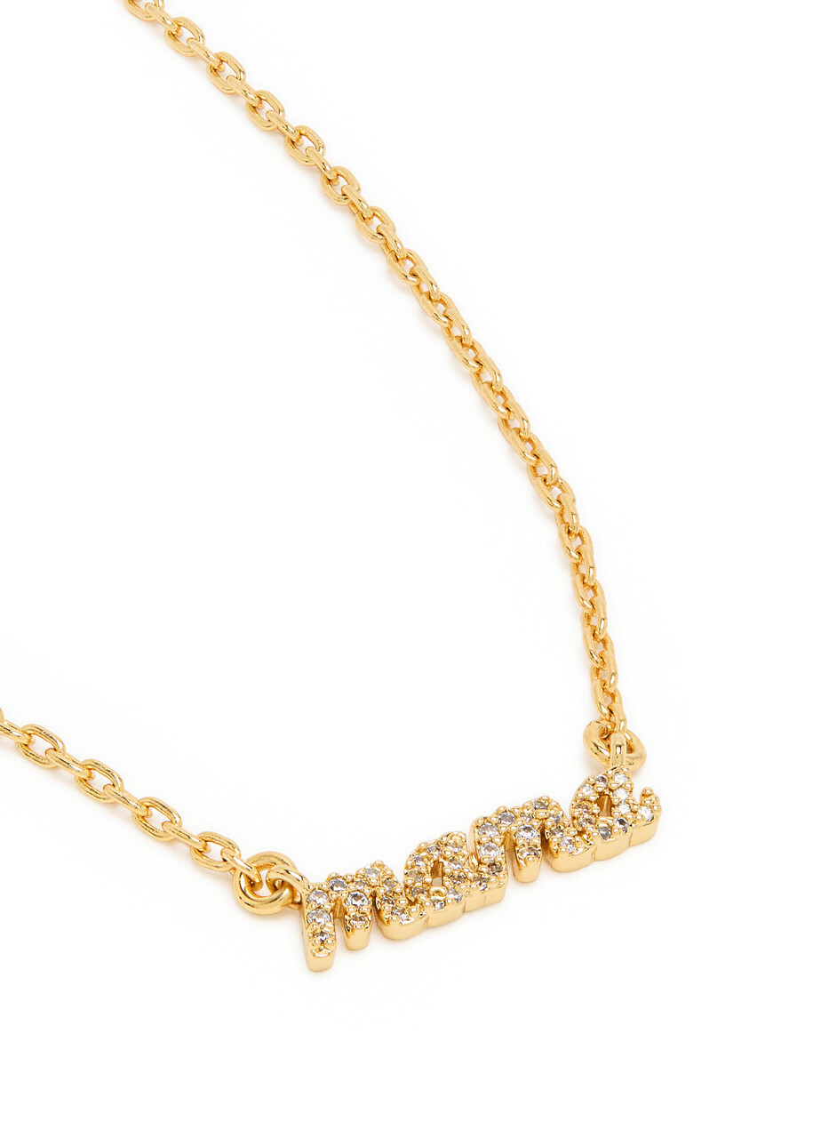 Kate Spade New York Mama Said Crystal-embellished Necklace - Gold - One Size
