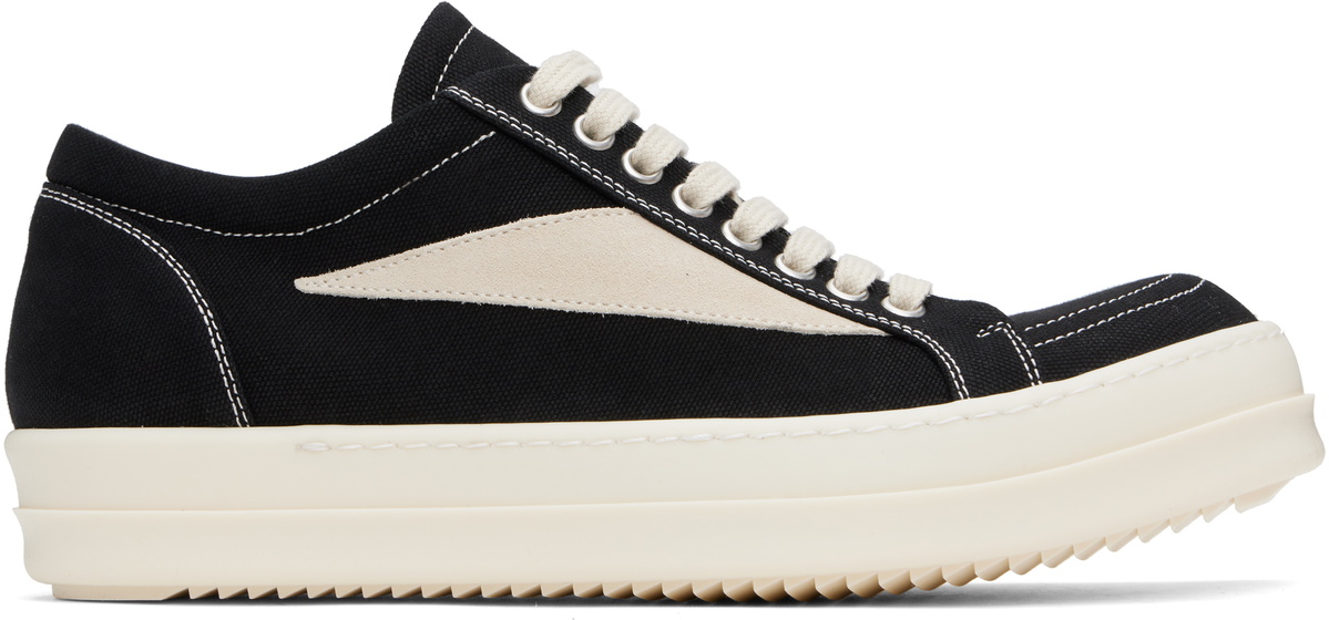Rick Owens DRKSHDW Black Hollywood Vintage Sneaks Sneakers