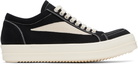 Rick Owens DRKSHDW Black Hollywood Vintage Sneaks Sneakers