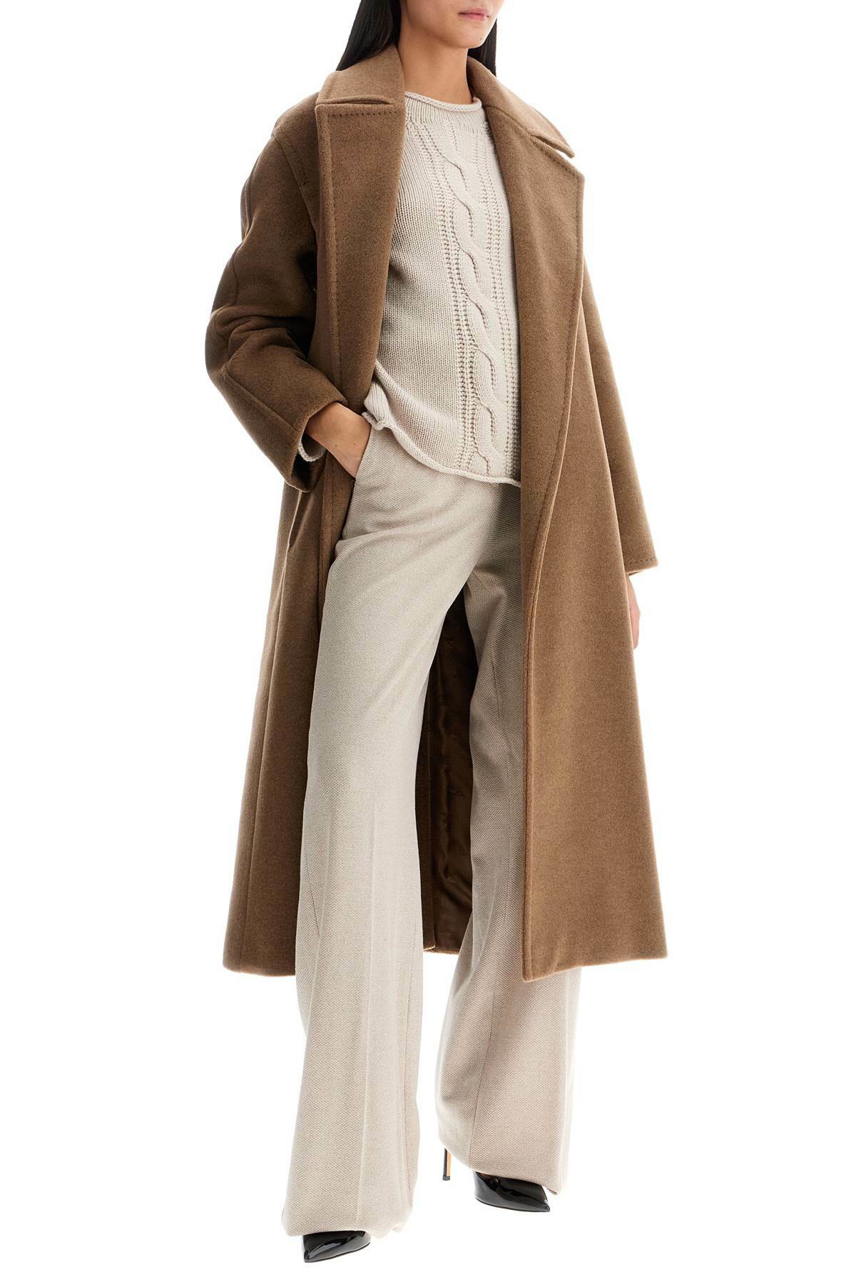 コート Max Mara Alpaca Wool And Cashmere Robe Coat MAX MARA alpaca, wool and cashmere robe coat Brown Max Mara