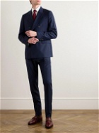 Paul Smith - Double-Breasted Pinstriped Wool Suit Jacket - Blue