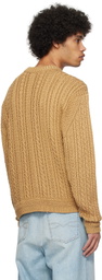 Bally Brown Embroidered Sweater