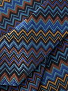 Missoni - 7cm Crochet-Knit Silk Tie - Blue