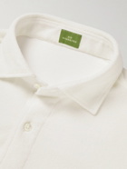 Sid Mashburn - Marquez Spread-Collar Cotton-Blend Terry Shirt - White