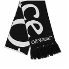 Off-White Women's Logo Scarf With No Offence Slogan in Black