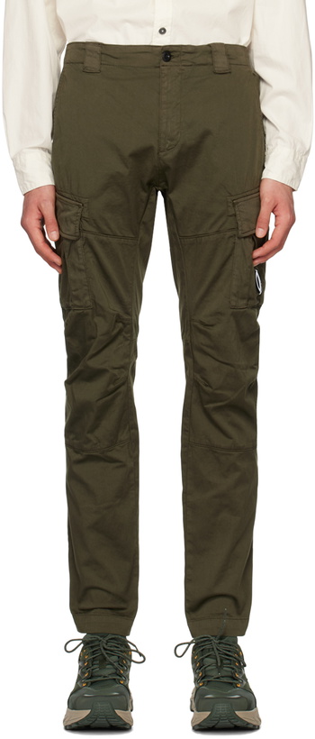 Photo: C.P. Company Khaki Lens Cargo Pants