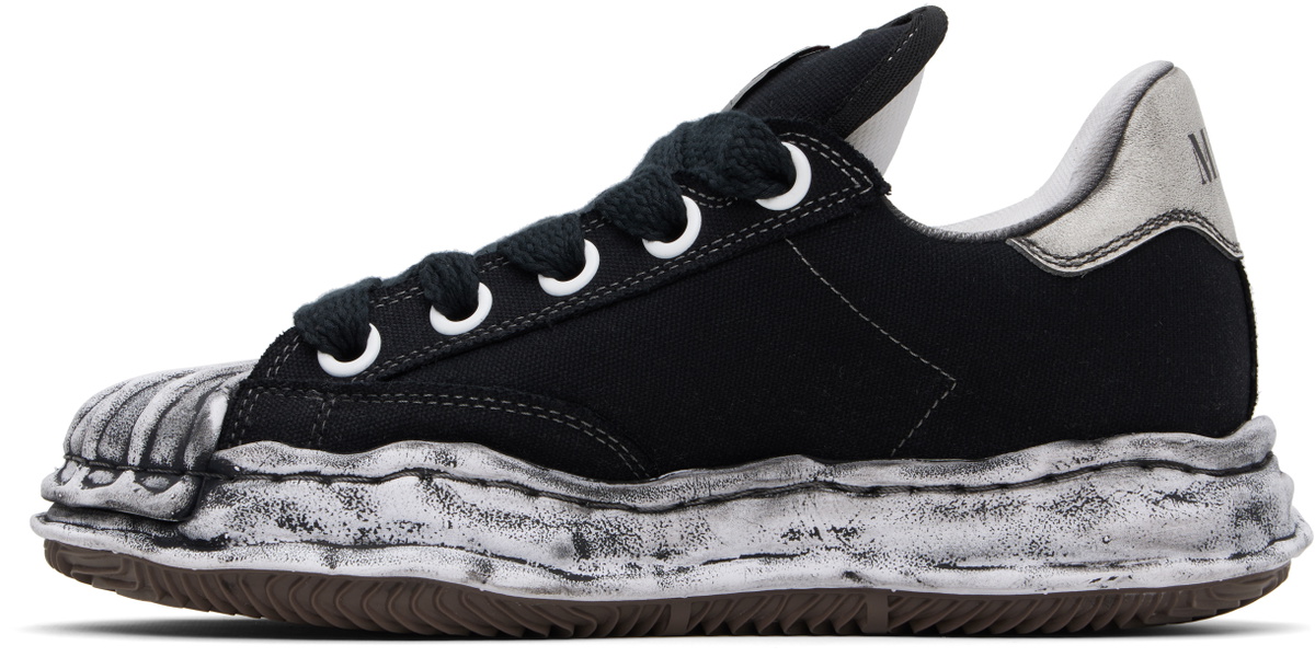 Maison MIHARA YASUHIRO Black 'Blakey Puffer' OG Sole Garment Dyed Canvas Sneakers