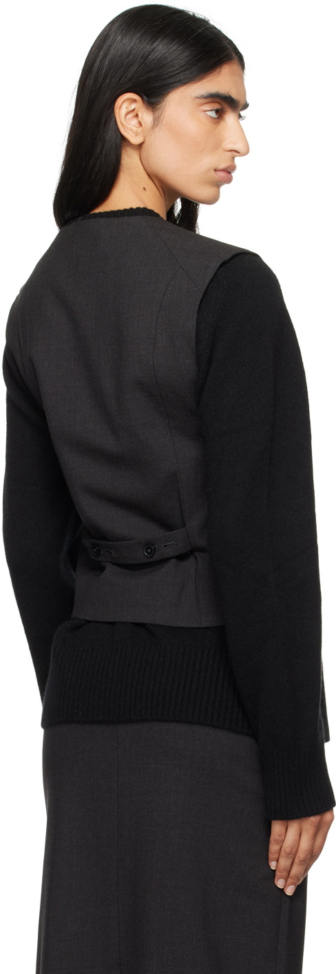 Loulou Studio Gray Teora Vest