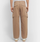 Jacquemus - Cotton-Canvas Zip-Off Cargo Trousers - Neutrals