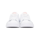 adidas Originals White and Pink Stan Smith Sneakers
